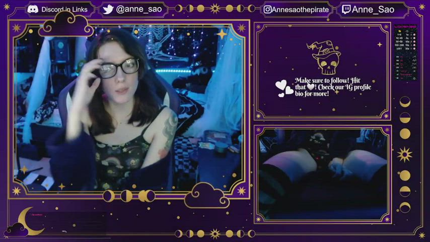 Gamer Girl Glasses Tattoo gif