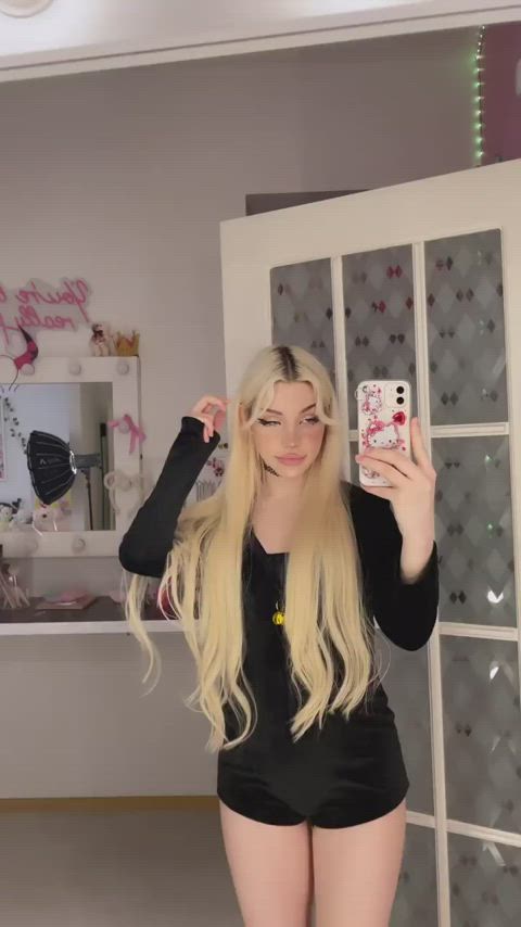 choker egirl tongue gif