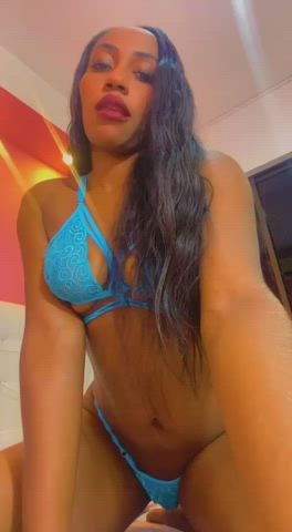 camgirl ebony latina lingerie masturbating natural tits skinny small tits tits gif