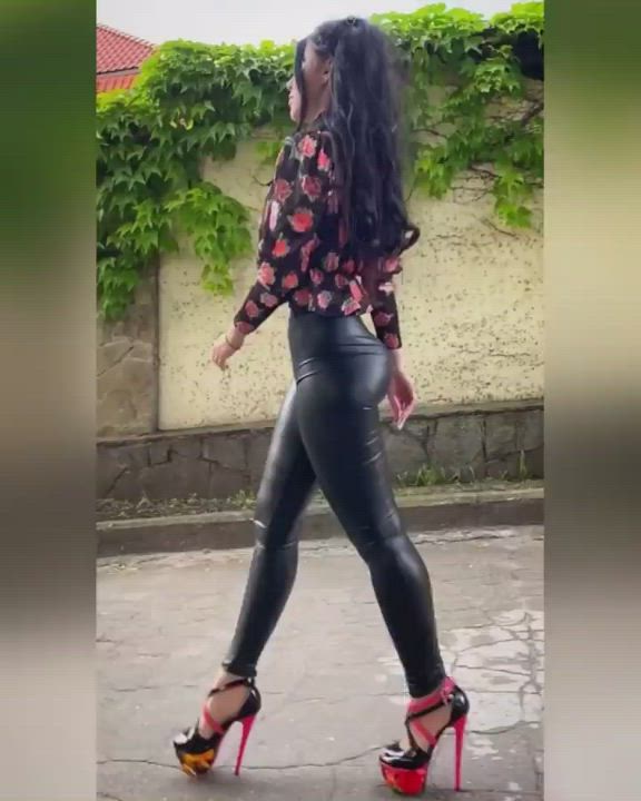 Ass Heels Leggings Legs gif