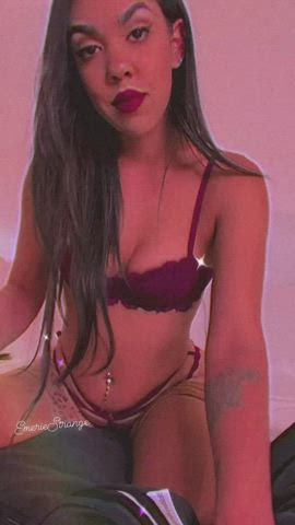 Brunette Cleavage Latina Sex Toy Small Tits Squirting Thighs Tight Wet Pussy gif
