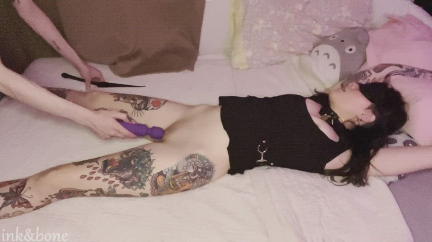 blindfolded bondage vibrator gif