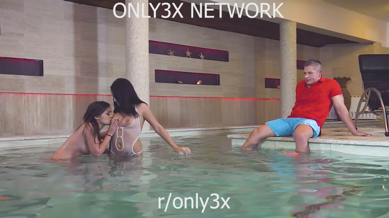 Aida Sweet And Her Best Friend Awesome Threesome Sex At The Pool | source