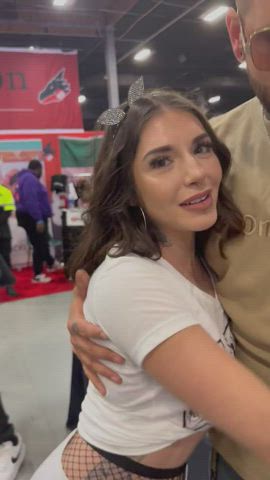 Brenna teasing at exxxotica 😈