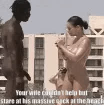Caption Cuckold Nudist Voyeur gif