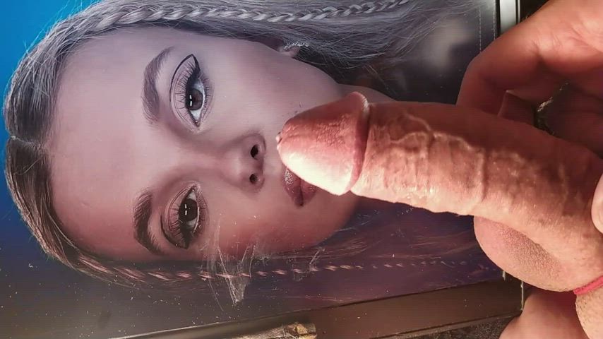 Millie Bobby Brown Cum Tribute Jerk Off Cumshot Porn GIF by yaichkict