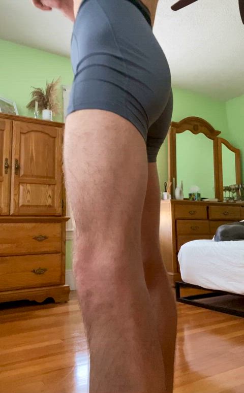 ass booty squat thick thighs underwear workout femboys gif