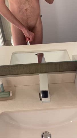 amateur bwc big dick masturbating gif