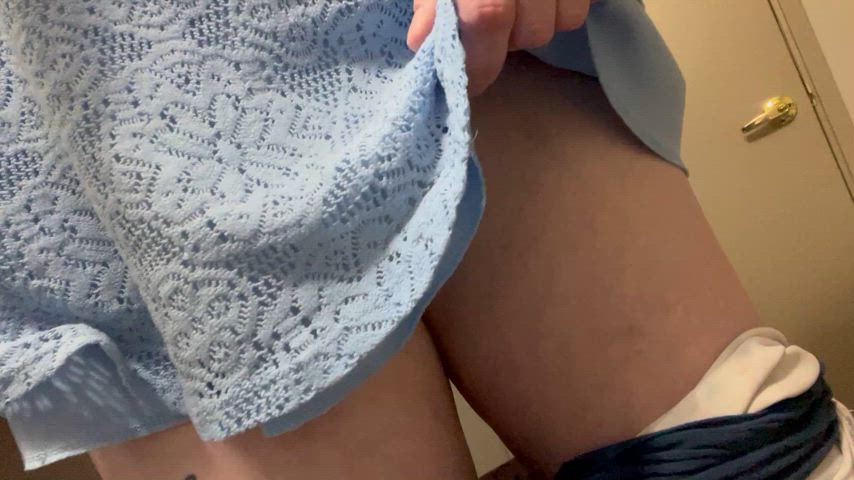 chubby flashing hairy pussy pussy belly gif
