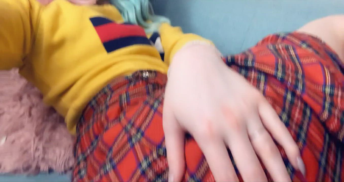 Casually flashing my thong underneath my skirt 🥰