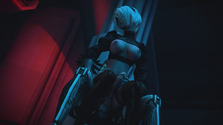 chair sex futanari riding robot sfm sex machine gif