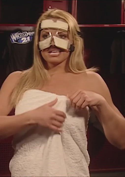 Big Tits Blonde Trish Stratus gif