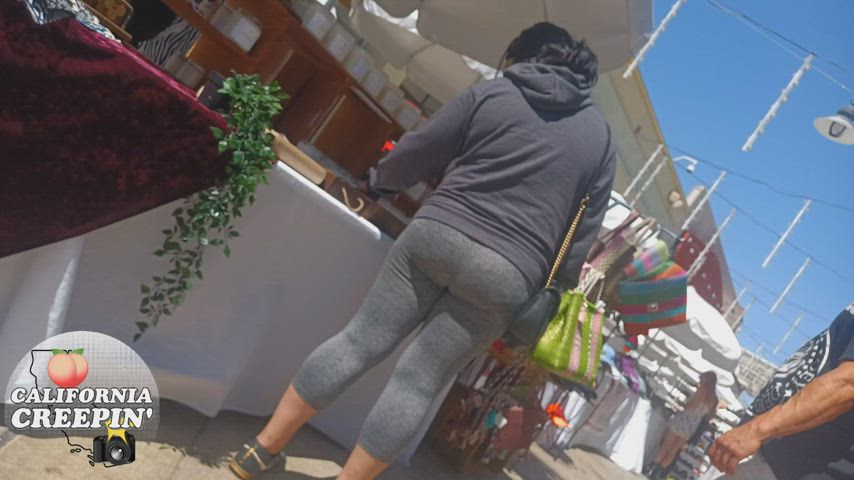 Candid Leggings Voyeur gif