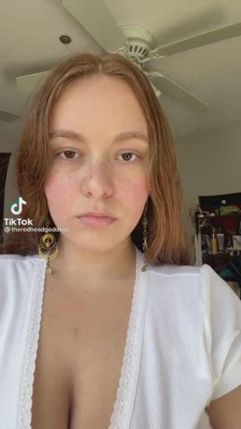 Busty Cleavage Huge Tits gif