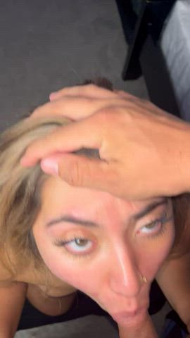 Even little dicks deserve to cum in a hot girl’s mouth