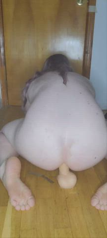 anal chastity dildo sissy gif
