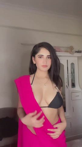 Rachel Sharma - Bikini and Saree what a combo