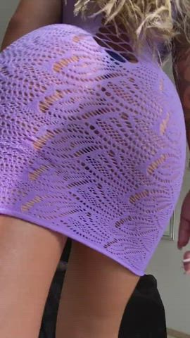 Big Ass Dress Lingerie Tattoo Tease Thong gif
