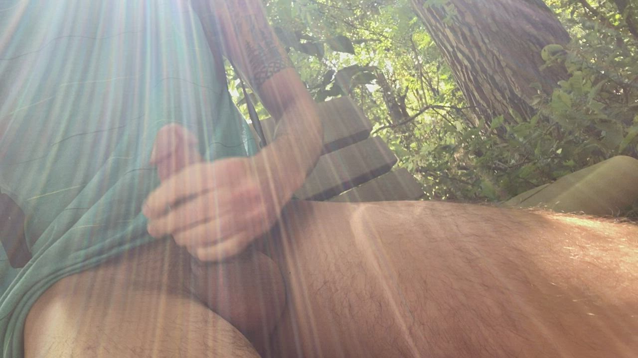 Jerking off in public