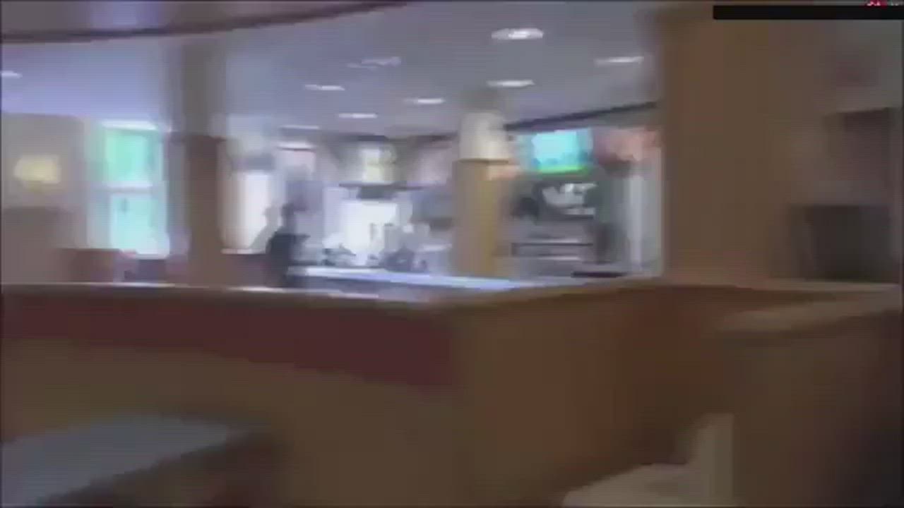 Amateur Public Reverse Cowgirl gif