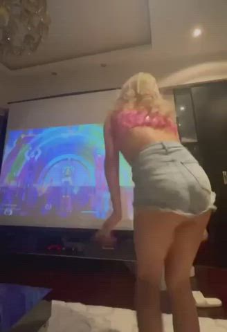 Playing Just Dance with friends. What was I even doing? lol