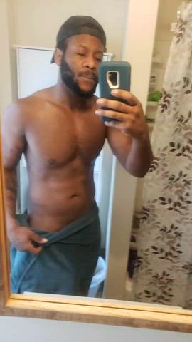 bbc big dick kinky nsfw solo surprise towel gif