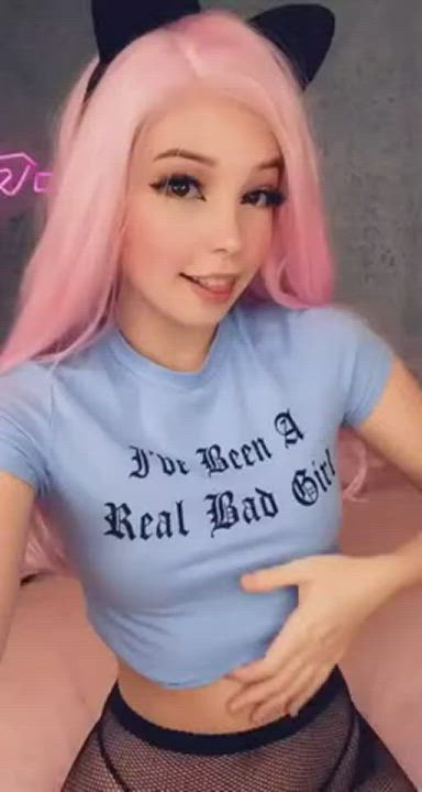 Belle's small tits make my brain leak out of my cock!