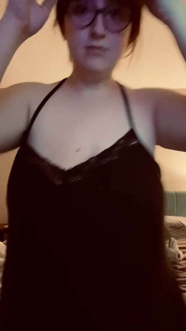 Just so you can imagine what my boobies would look like when I’m bouncing on your