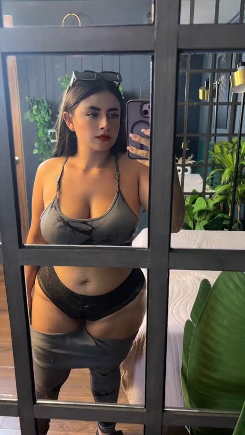ass latina belly gif