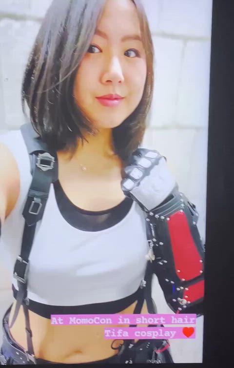 asian cosplay costume cumshot fantasy geek rule34 tifa lockhart tribute wet and messy