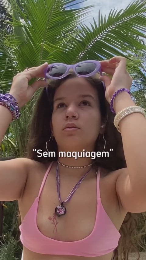 curly hair natural tits nipples small tits tits gif