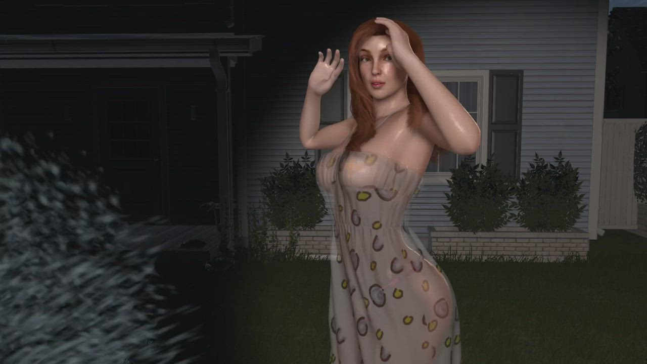 3D Redhead VR gif