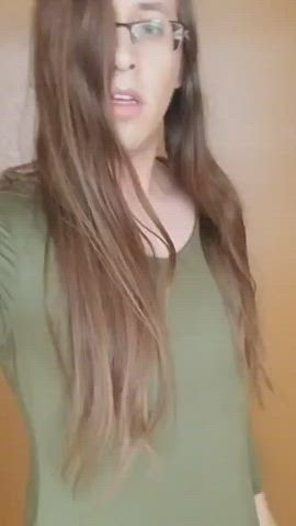 Let me know in the comments what phrase this blackmailed little slut has to say!