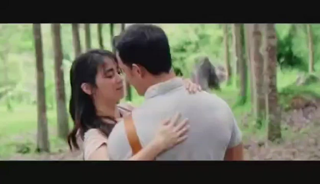 Cum Natural Tits Outdoor gif