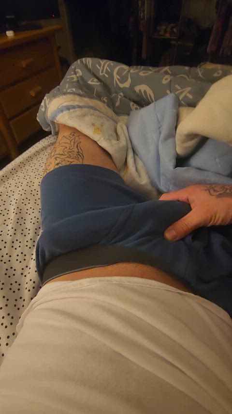 bwc monster cock teasing thick cock gif