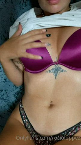 brunette sensual tits gif