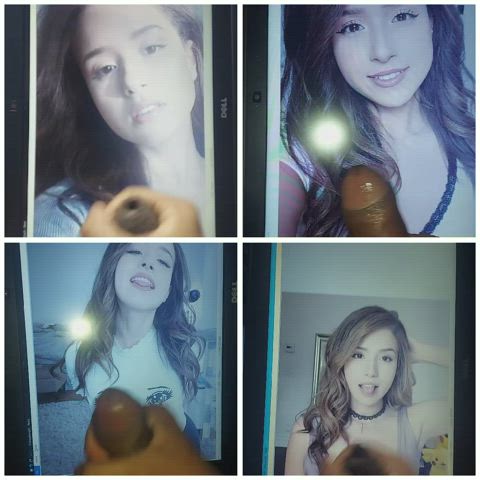 Pokimane tribute collage