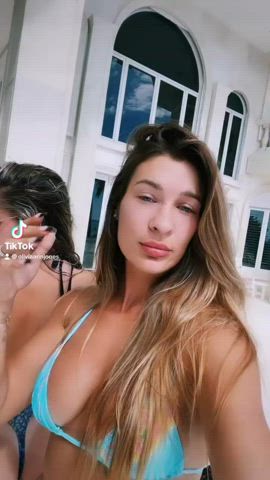 ass green eyes tits gif