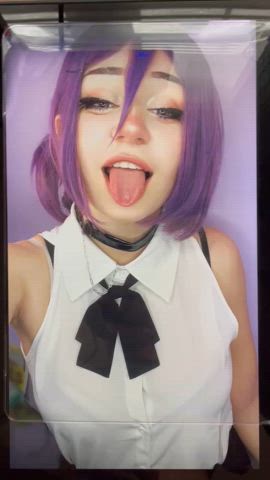 amateur cosplay cum cumshot tongue tribute gif