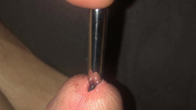 Video of me fucking my cock with a rod, full video including cumshot (OF) course.