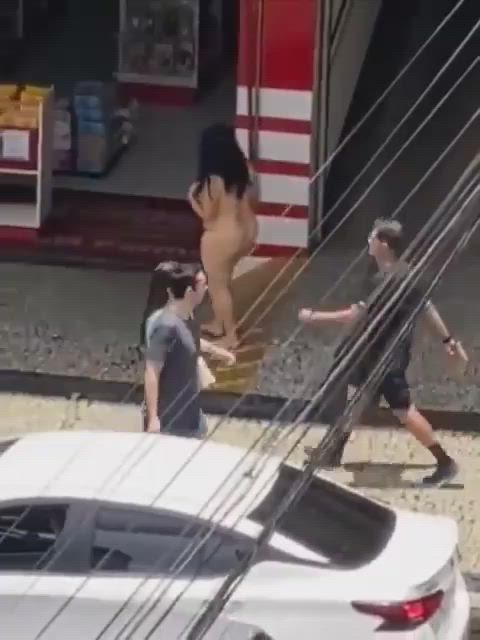 brazilian chubby public gif