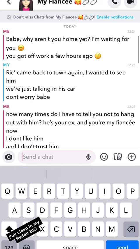 Cheating in her ex’s car. Just calm down and watch.