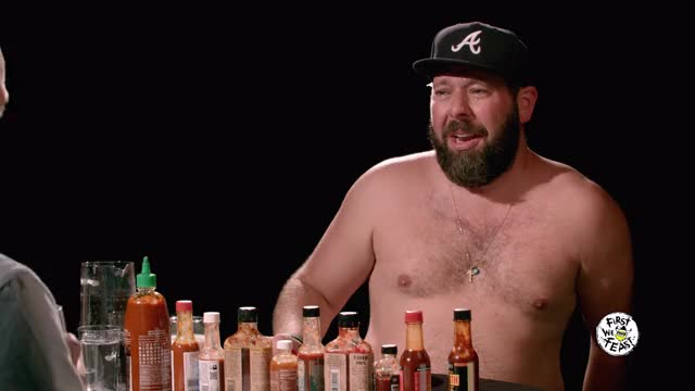 Bert Kreischer Sweats Profusely Eating Spicy Wings | Hot Ones