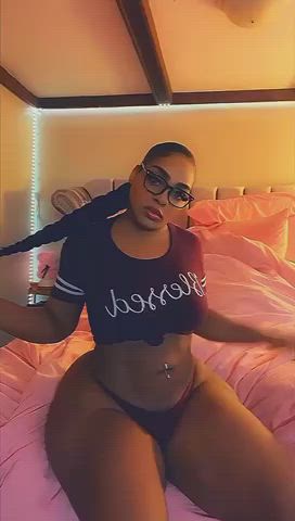 BBW Booty Ebony Model OnlyFans Thick gif