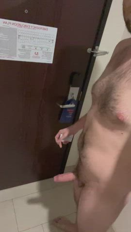 Quick stroll in the hotel hall
