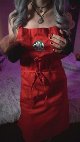 What's underneath my apron is way more interesting ;)