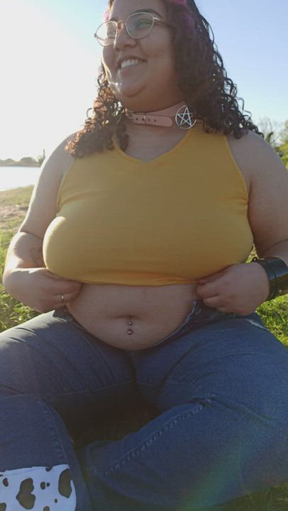 [OC] My first titty drop! I was very embarrassed and scared to be seen by someone