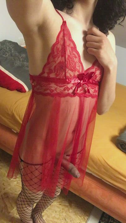 W...wanna cuddle in bed and get entangled? (Hihi little fishnet stockings joke for