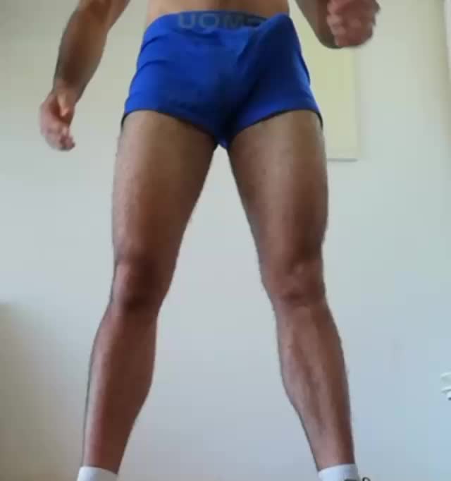 Boxers.Of.Mike - Wanking - Musky 10-days used blue UOMO trunks