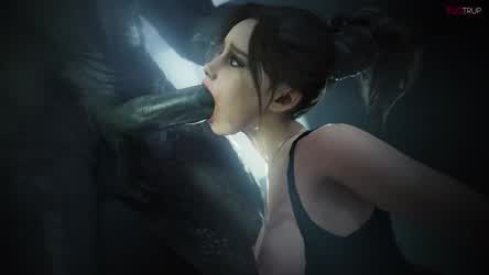 Claire Redfield face fuck by Mr.X (Fugtrup) [Resident Evil]
